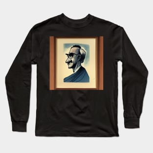 F.A. Hayek portrait | Cartoon style Long Sleeve T-Shirt